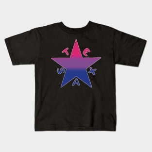 Texas Pride-Bisexual-Textless Kids T-Shirt